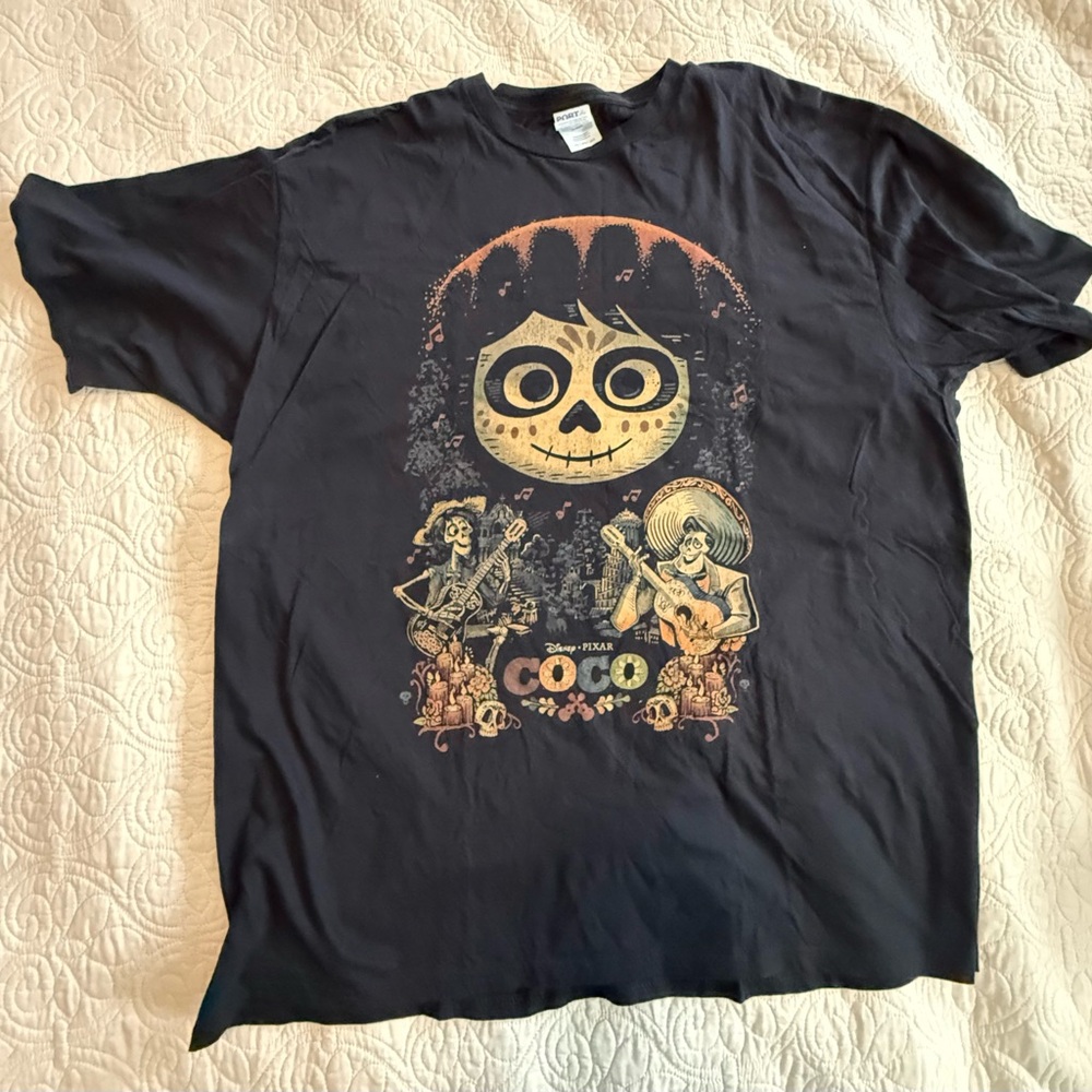 Disney Pixar Coco Dia De Los Muertos 2xl T-Shirt New No Tags Port & Company